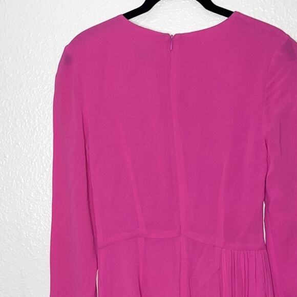 Bardot Pink Stilla Asymmetrical Drape Dress Woman's size 2/XXS Formal Prom Dance - Picture 9 of 15